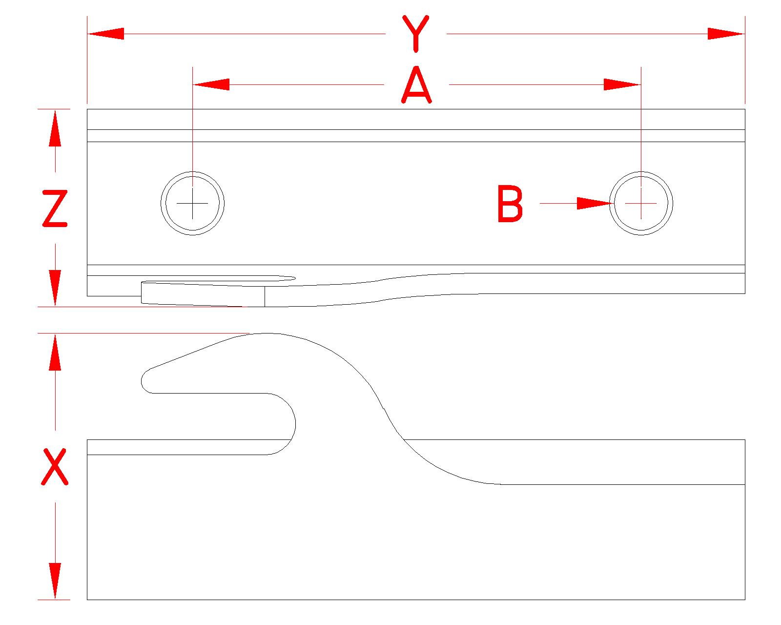Stainless Steel Mooring Hook Kit, S0182-0000, S0182-K100-C, S0182-K120-C, Line Drawing
